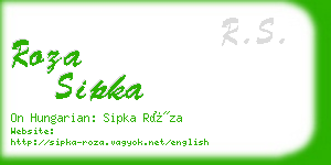 roza sipka business card